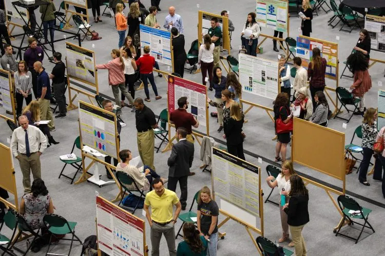An overhead image of Mountain Lion Research Day